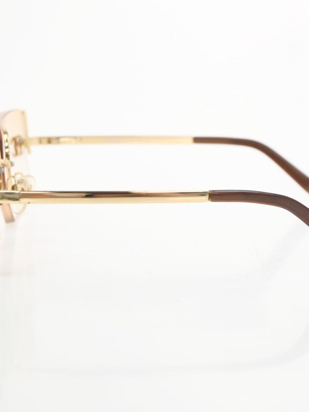 CHANEL CC Logo Rhinestone Rimless Sunglasses 4092-B Plastic Metal GHW 63RL930 - Picture 5 of 16